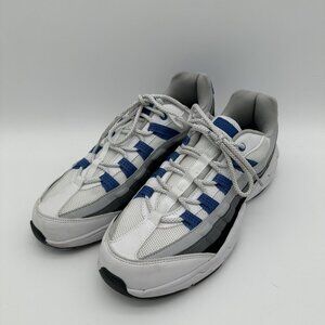 Avia Mens Athletic Sneakers White/Gray/Blue Size 10.5 Casual Comfort Lace-Up Dur